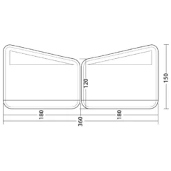 Outwell Air Scalable 180 Windscreen 5 Outwell Air Scalable 180 Windscreen -Outwell Sales Store outwell air scalable 180 windscreen 2
