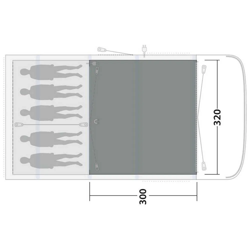 Outwell Flat Woven Hayward Lake 5ATC 3 Outwell Flat Woven Hayward Lake 5ATC - Image 3