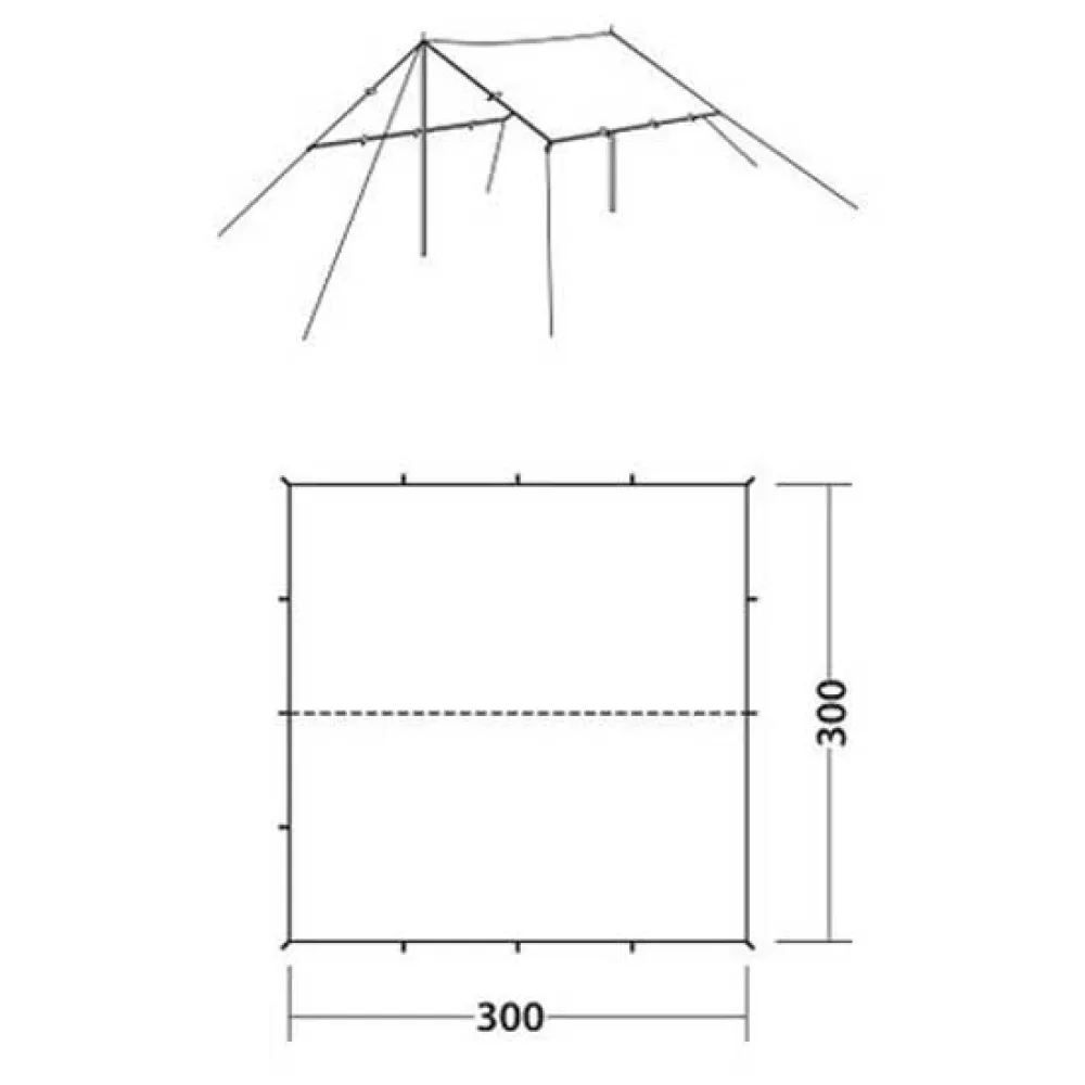 Robens Tarp 3x3 M 8 Robens Tarp 3x3 M - Image 8