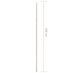 VIDAXL Sunshade Sail Pole Galvanised Steel 200Cm -Outwell Sales Store vidaxl sunshade sail pole galvanised steel 200cm 3