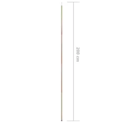 VIDAXL Sunshade Sail Pole Galvanised Steel 200Cm -Outwell Sales Store vidaxl sunshade sail pole galvanised steel 200cm 5