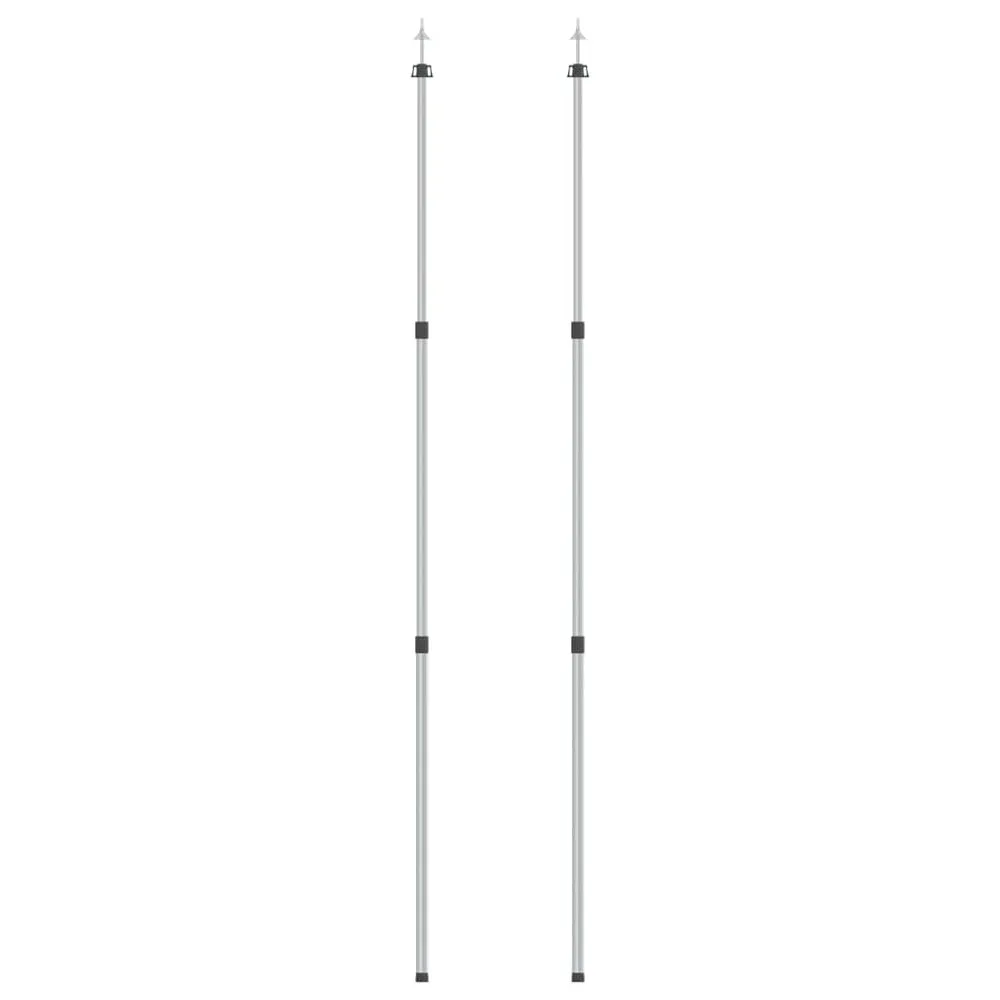 VIDAXL Telescopic Tarp Poles Length Of 102-260Cm 2 Units 5 VIDAXL Telescopic Tarp Poles Length Of 102-260Cm 2 Units - Image 5