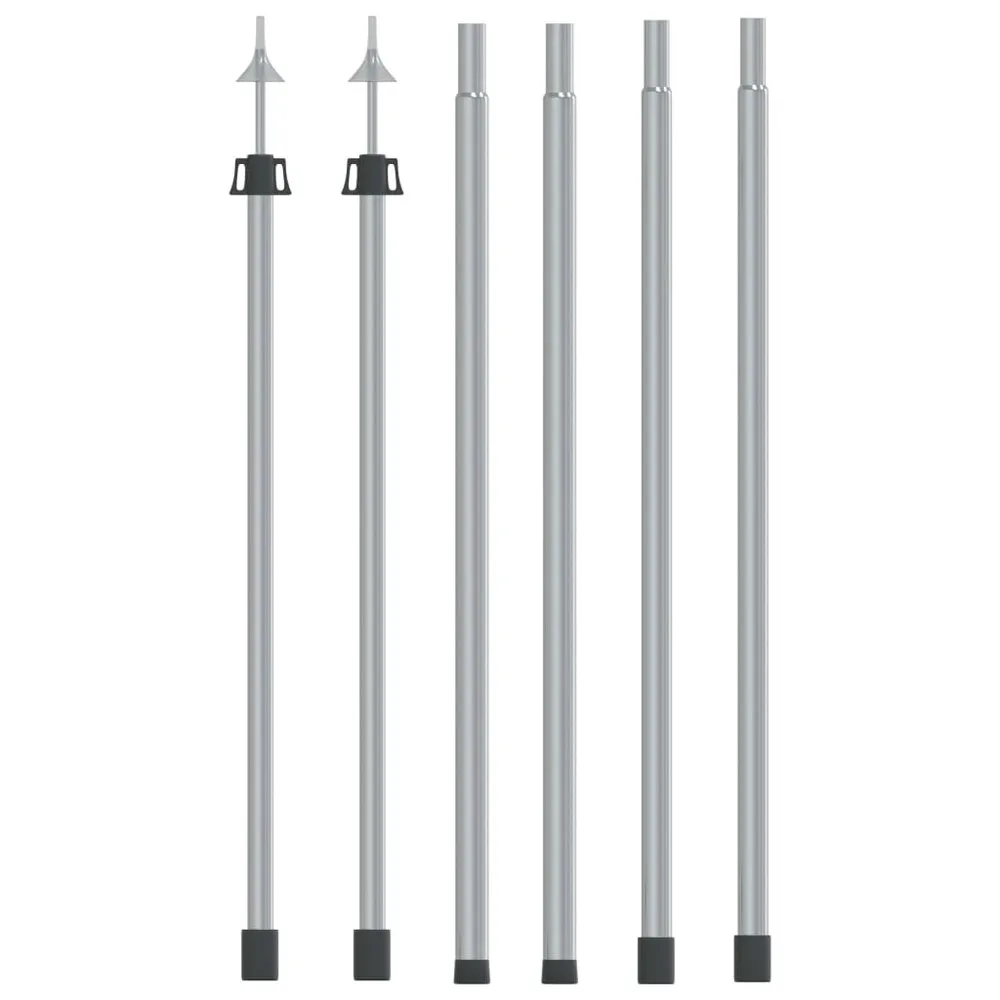 VIDAXL Telescopic Tarp Poles Length Of 102-260Cm 2 Units 1 VIDAXL Telescopic Tarp Poles Length Of 102-260Cm 2 Units